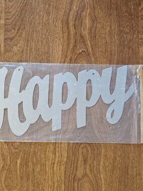 Crafter's Square Metal Word Happy
